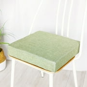 Holloyiver Chair Seat Cushion, 16x16x1.2 Inch Memory Foam Square Thick Non-Slip Pads for Office Chairs, Car Seats, Booster Cushion, Comfort and Back Pain Relief, Medium Firm, Green
